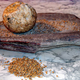 Herramientas de piedra del neolítico para procesar grano.